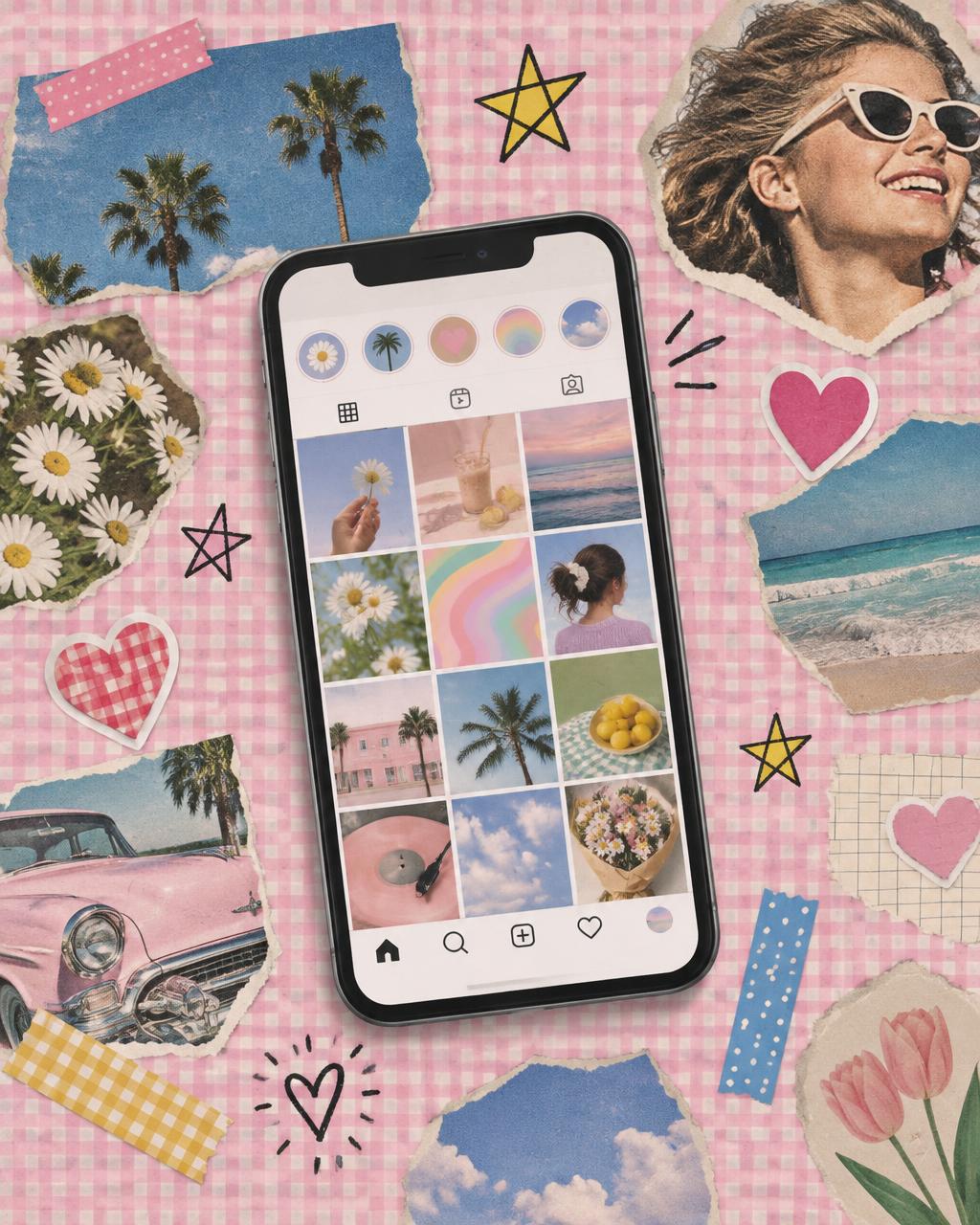 Social Media Example project collage